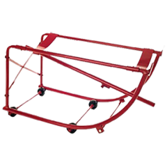 NATIONAL SPENCER #135 DRUM CRADLE W/ AXLE & WHEELS 